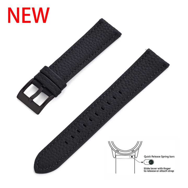JUELONG Premium Grade Leather Watch Strap 20mm 22mm Quick Release Leather Watchbands For Wristband Watch Accessories
