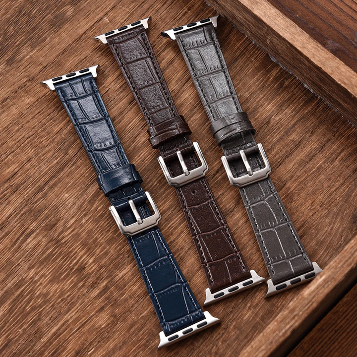 Leather Strap for Apple Watch Strap 49mm 44mm 45mm 42mm 38mm 40mm 41mm Woman Man Bracelet iWatch Series 10 9 8 7 6 5 4 SE Ultra2