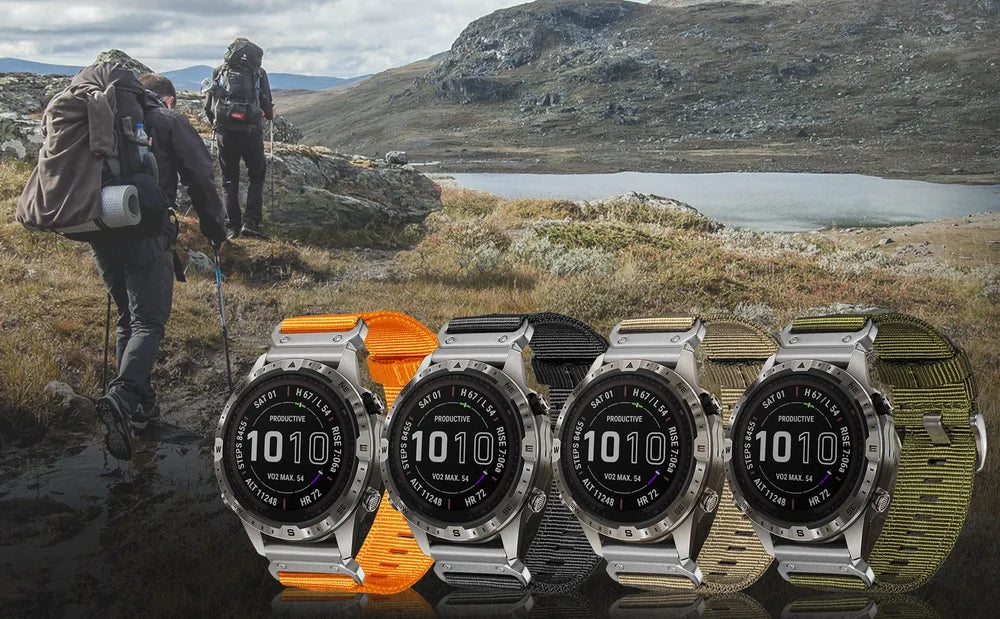 HEMSUT Nylon Quickfit Watch Strap – 20–26mm for Garmin Fenix & Tactix