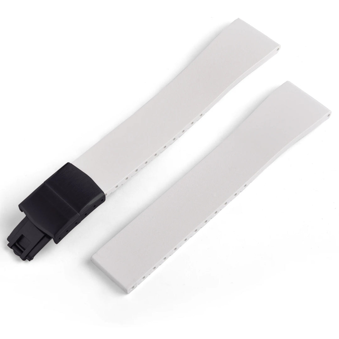 JUELONG FKM CTS Rubber Strap Quick Release Butterfly Black Buckle 16mm 18mm 19mm 20mm 21mm 22mm CTS Rubber WatchBand Cut to Size