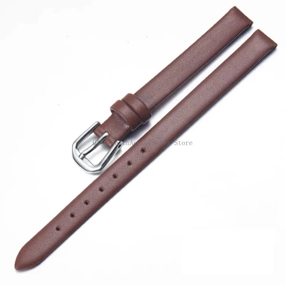 Universal Slim Soft Leather Watch Strap – 6–16mm, Cowhide