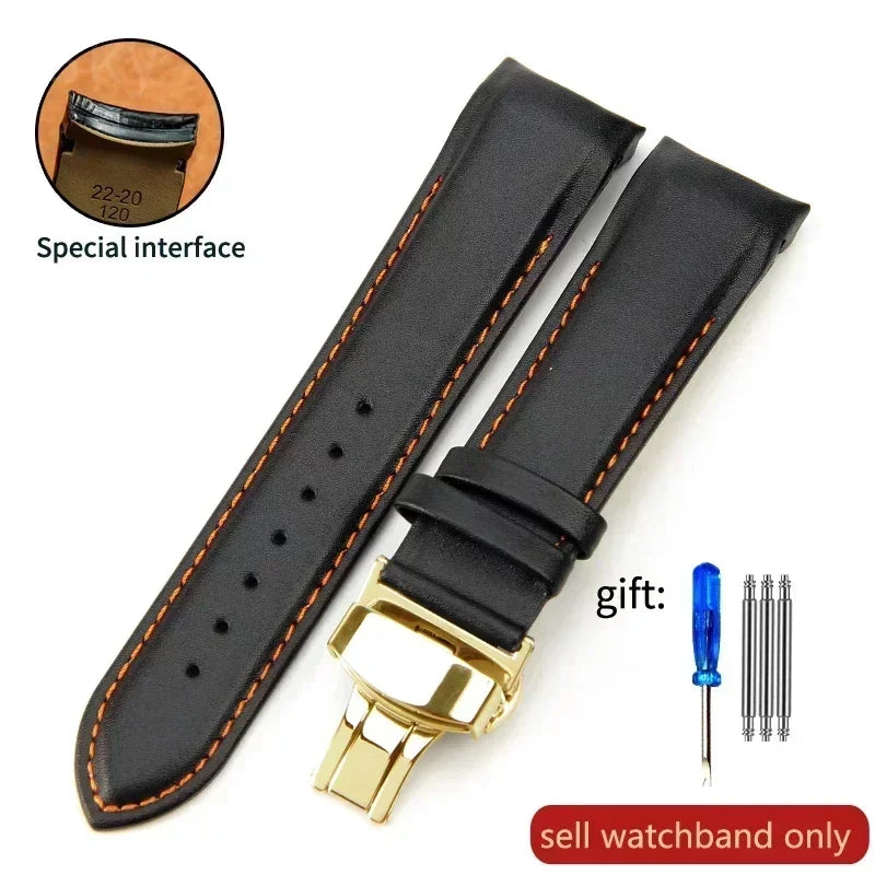Genuine Calfskin Leather Watch Strap for Tissot (22–24mm)