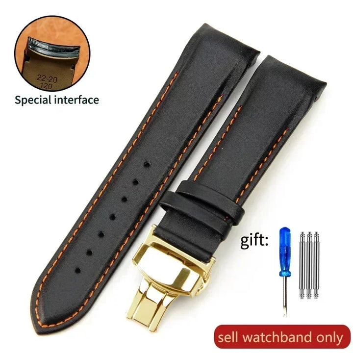 Genuine Calfskin Leather Watch Strap for Tissot (22–24mm)