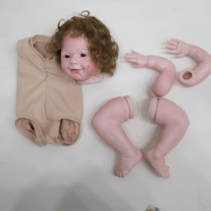 20″ April Awake Painted Reborn Doll Kit – Lifelike Soft Touch DIY Parts