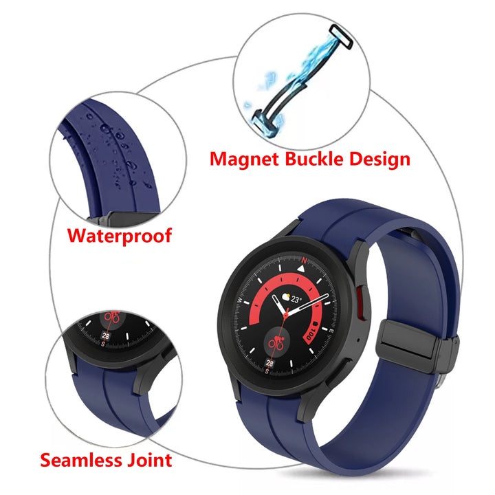 Magnetic Silicone Watch Strap for Samsung Galaxy Watch (20/22mm)