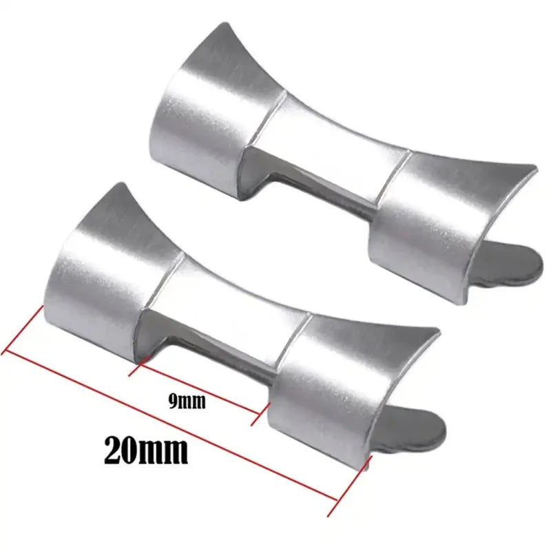 Curved Flat End Stainless Steel Link Adapter 18–22mm for Seiko SKX007/009