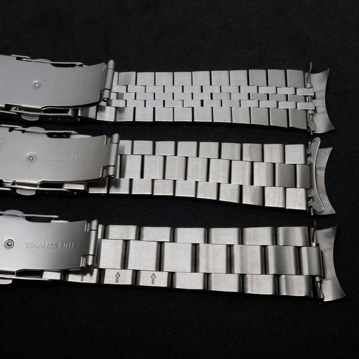 Curved Strap for Seiko Luxury Solid Stainless Steel Watch Band 18/19/20/21/22/24/26mm Arc End Belt Men Watch Accessories