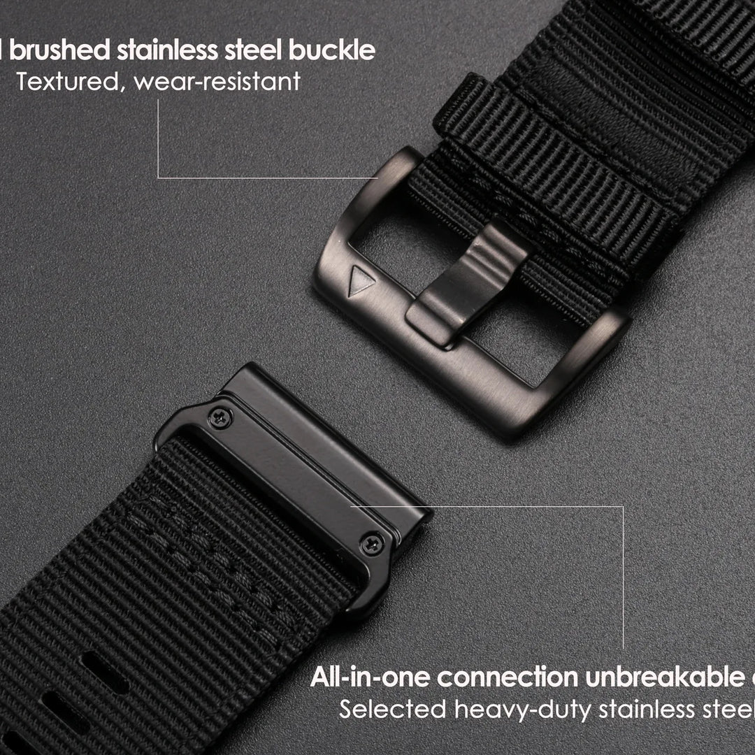 HEMSUT Nylon Quickfit Watch Band 20-26mm for Garmin Fenix, EPIX, MK3, Tactix