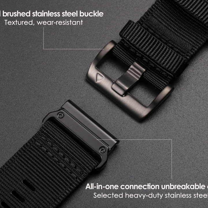 HEMSUT Nylon Quickfit Watch Band 20-26mm for Garmin Fenix, EPIX, MK3, Tactix