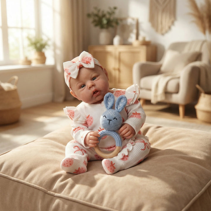 NPK 22inch Reborn Toddler Doll with 3D Skin Gounchi High Quality Hand Painted Collectible Art Doll for Children