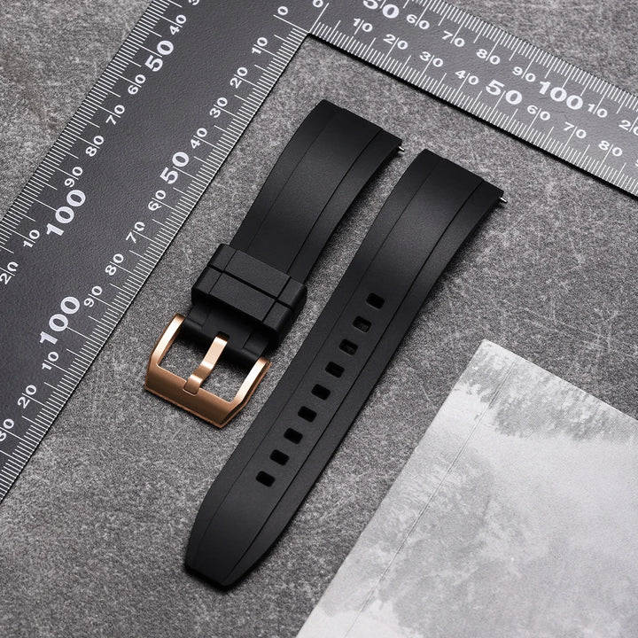 Quick Release Rubber Watch Strap 19mm 20mm 21mm 22mm 23mm 24mm Accessories Smart Watch Band For ROLEX IWC OMEGA Bracelet