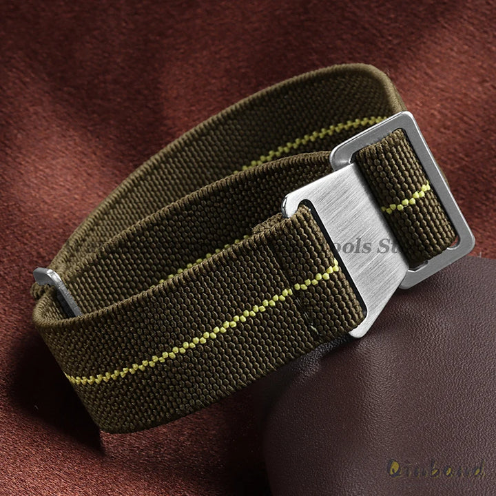 Elastic Nylon Watch Band for Seiko for Omega Sports Bracelets 18mm 20mm 22mm for Huawei Watch GT5/GT4/GT3 Parachute Watch Straps