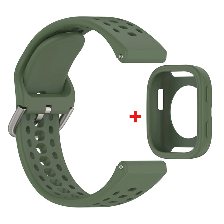 Silicone Strap with Protective Case for Amazfit Bip 6