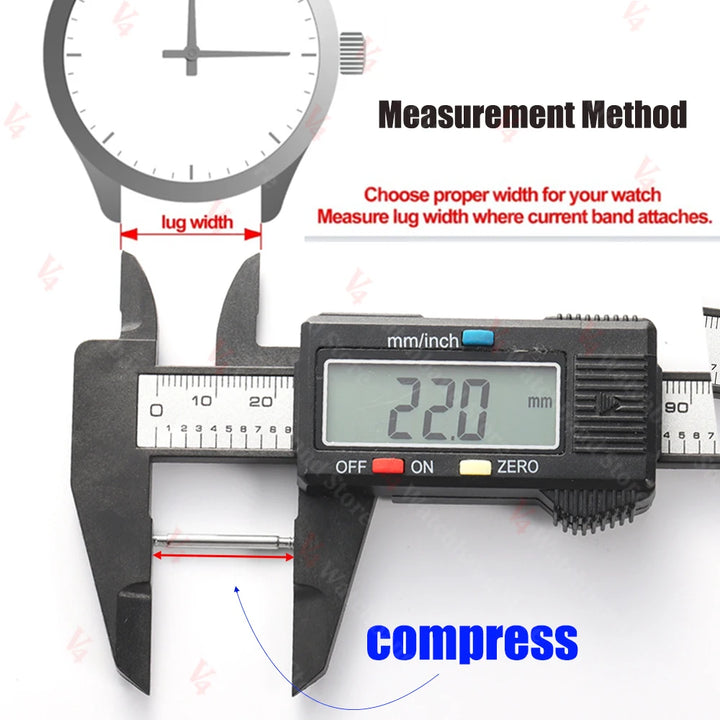 20pcs Watch Band Spring Pins 16–24mm (1.5–2.5mm Stainless Steel)