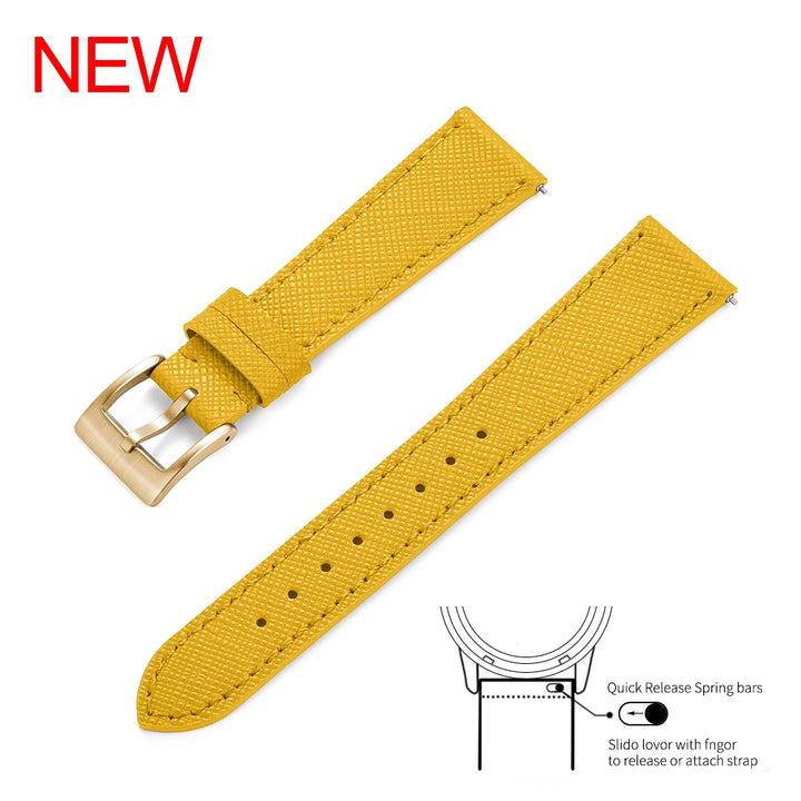 High Quality Quick Release Leather Sailcloth Watch Strap 18mm 19mm 20mm 21mm 22mm 23mm 24mm For Omega X Swatch MoonSwatch