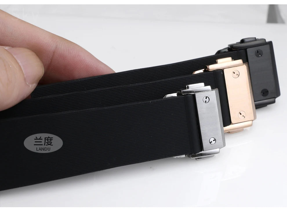 Silicone Rubber Watch Strap for Hublot (26×19mm, 24×17mm)