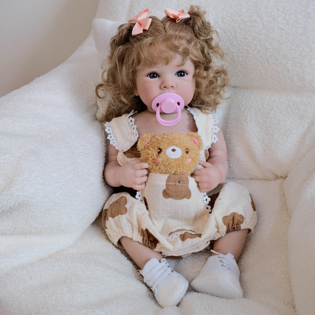 18″ Bettie Full‑Body Reborn Baby Doll – Lifelike Newborn with 3D Skin & Hand‑Rooted Hair