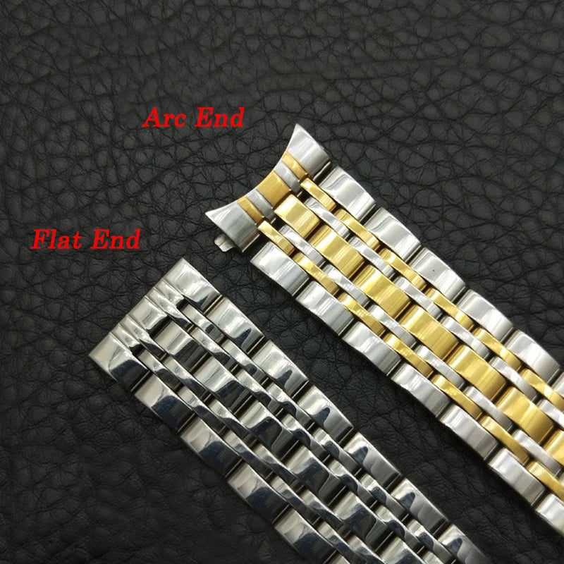 Solid Stainless Steel Watch Band 16–24mm with Butterfly Buckle for TISSOT,
