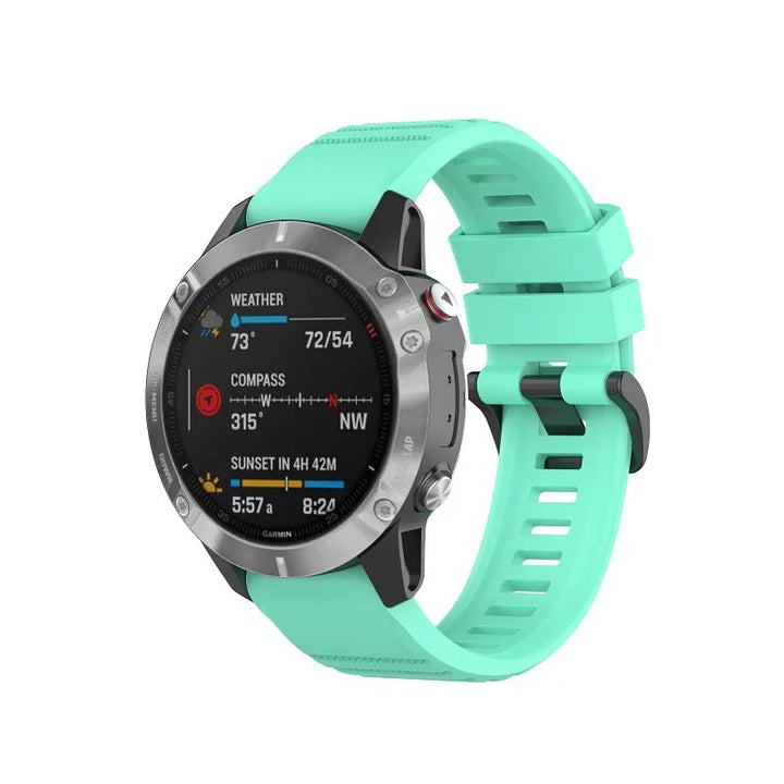 QuickFit Silicone Band for Garmin Fenix & Epix (20-26mm)