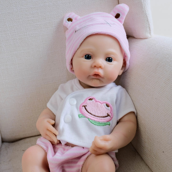 12″ Meadow Full Silicone Reborn Baby Doll – Super Soft Flexible Lifelike Newborn