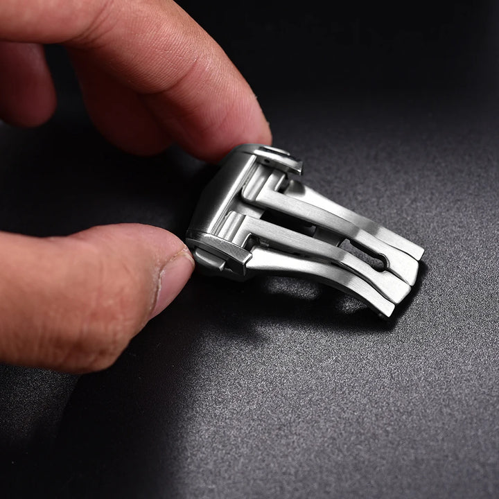 JUELONG Metal Folding Buckles For Omega 18mm 20mm 22mm Steel Brush Buckle Nylon Leather Rubber Watchband Clasp Deployment Clasps