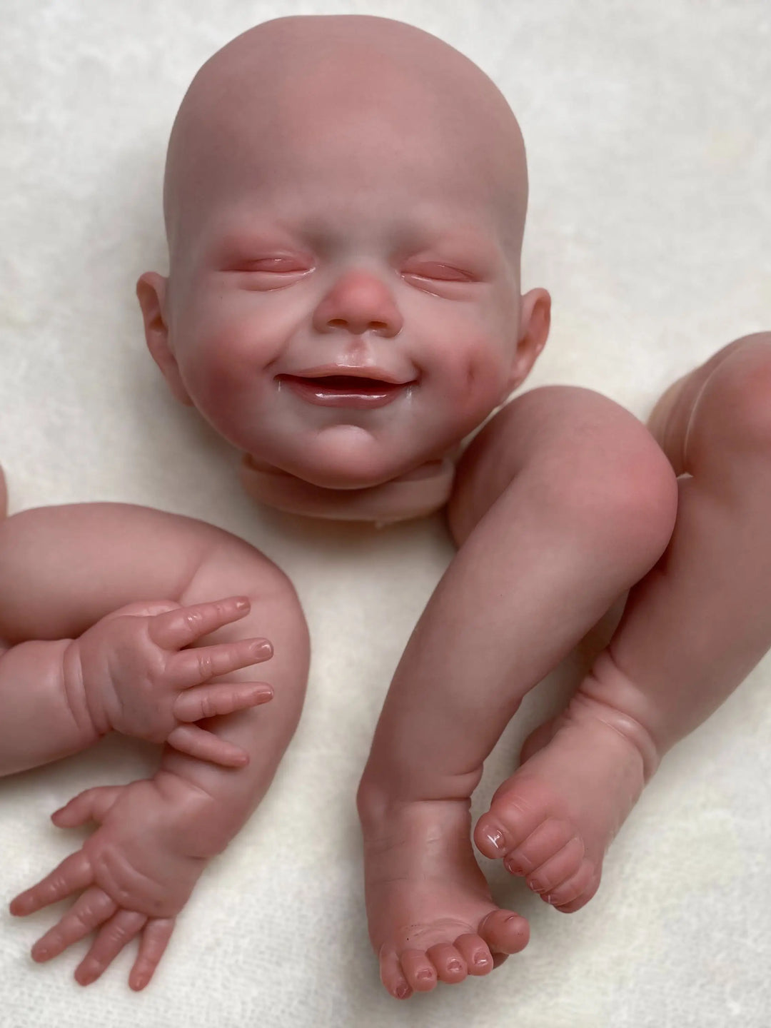 18″ April Smile Customizable Reborn Doll Kit – Semi‑Finished Painted Parts