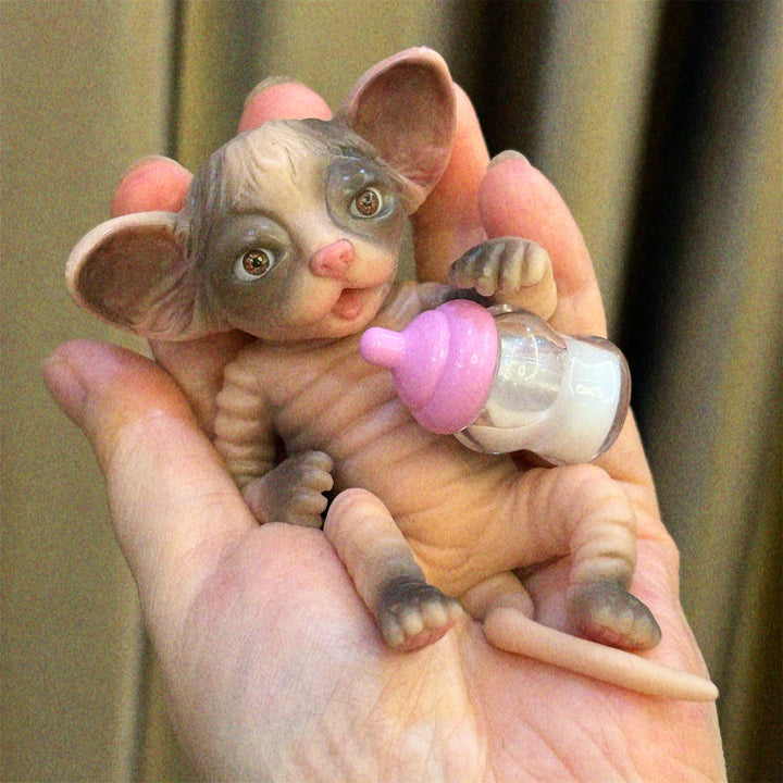 10–11 cm Mini Silicone Tiger Reborn Doll