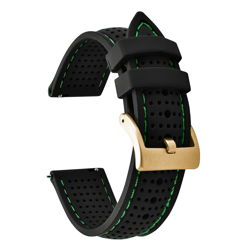 NATOBELT Soft Porous Rubber Watch Strap – Quick Release (18-22mm)