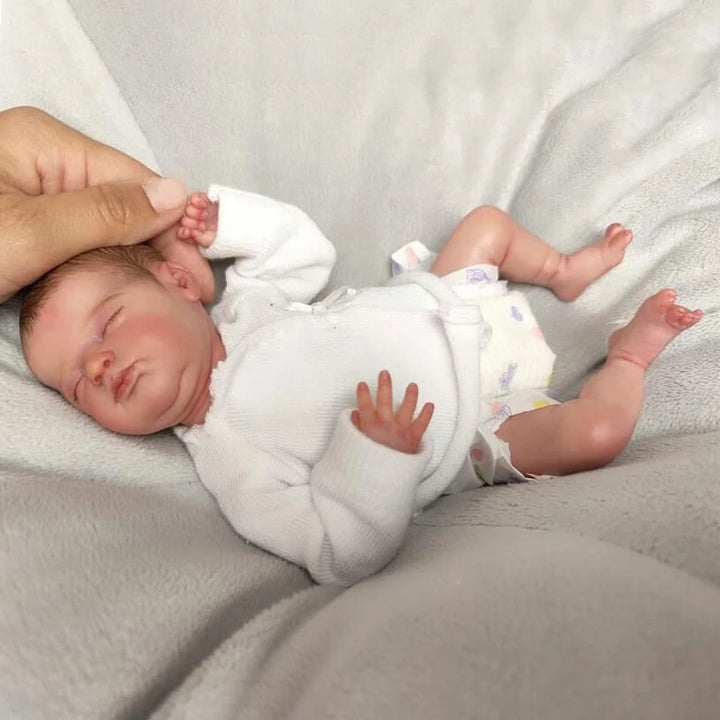 NPK 10″ Mini Preemie Silicone‑Vinyl Reborn Baby Doll