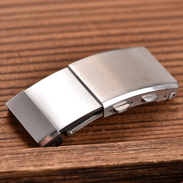 316L Stainless Steel Watch Buckle – 18-22mm Adjustable Double Push