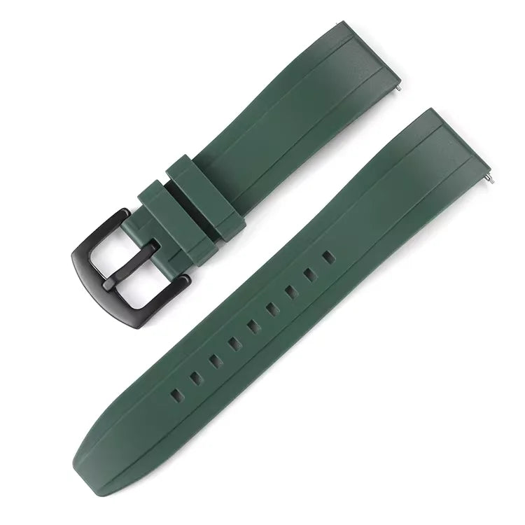 Silicone Rubber Watch Band 20–26mm (Quick Release, Waterproof)