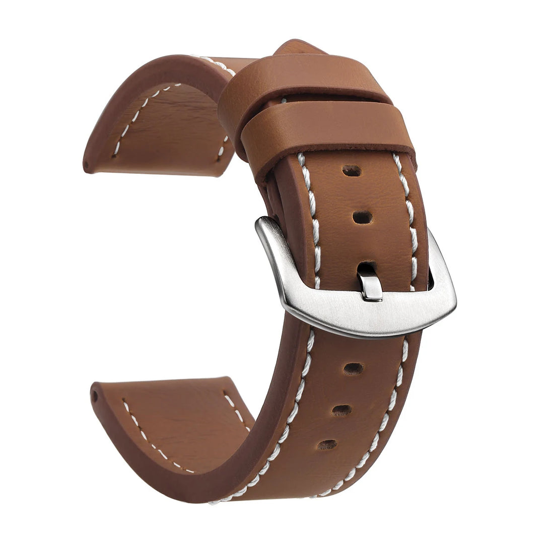 SAMCO Vintage Leather Watch Band 18–24mm