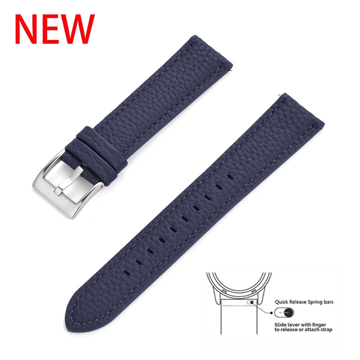 JUELONG Premium Grade Leather Watch Strap 20mm 22mm Quick Release Leather Watchbands For Wristband Watch Accessories