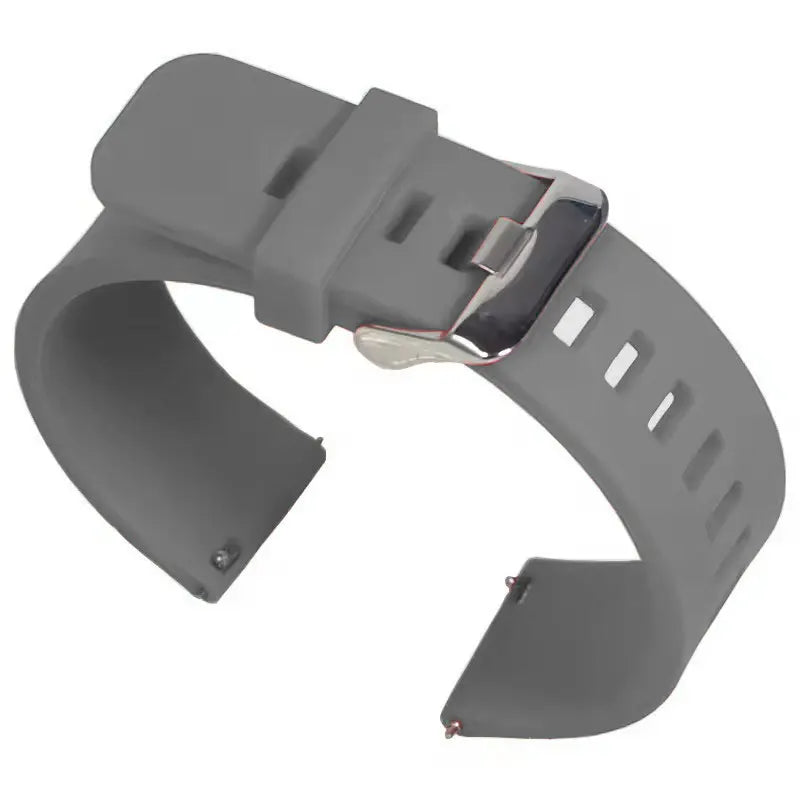 Universal Silicone Rubber Watch Strap – 20/22/24mm Soft Link Bracelet