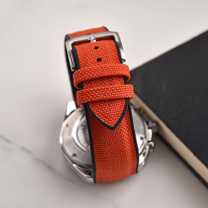 18/19/20/21/22mm Canvas Nylon Watch Strap Waterproof Sport Silicone Rubber Watch Bands Qucik Release Sailcloth Straps Women Men