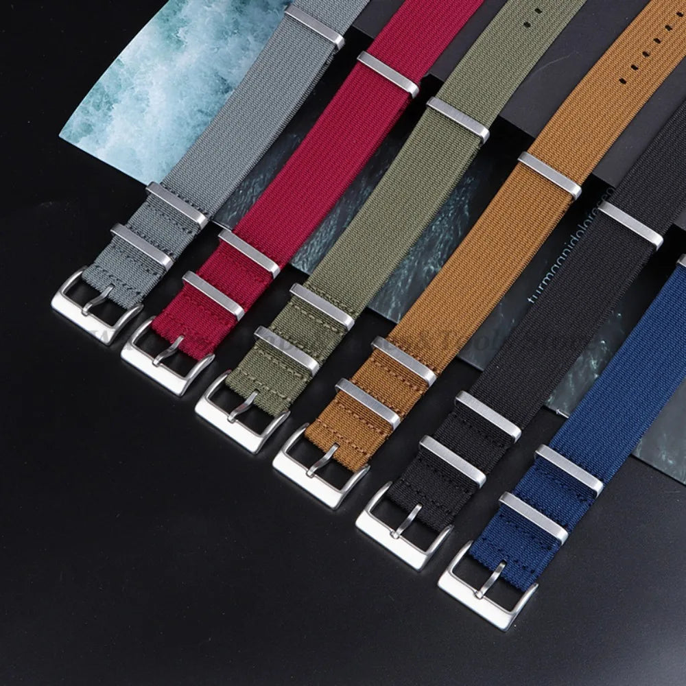 Universal Fabric Braid Watch Band 18mm 20mm 22mm Belt Men Nylon Bracelet for Omega for Huawei Watch GT4/GT3/2 Watch Accessories