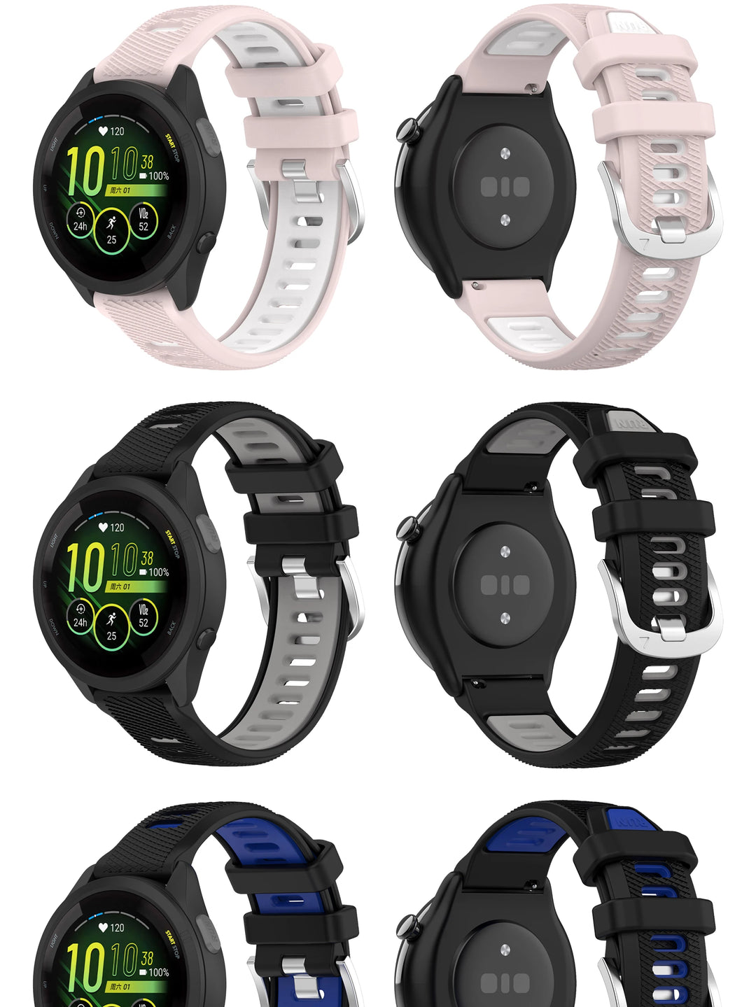 Replacement Watch Band for Garmin Forerunner 255/265 Series – 18/20/22mm