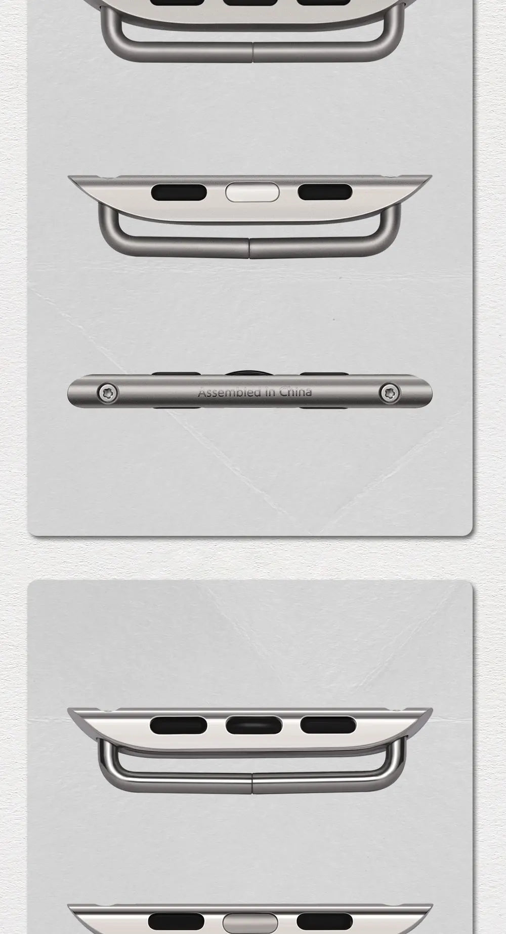 2pcs Original 1:1 Apple Watch Series 10 Ultra Adapter For Apple Watch Strap 49mm 46mm 42mm Stainless Steel Connector