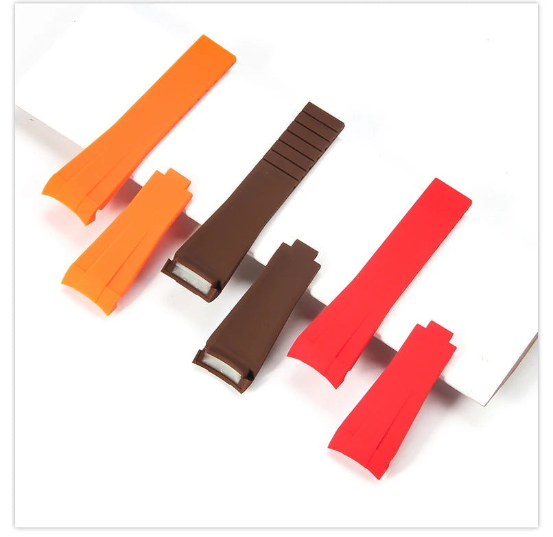20mm Silicone Rubber Watch Strap for Rolex Models
