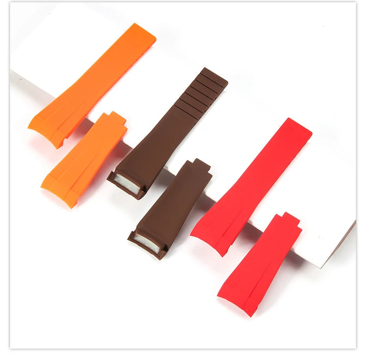 20mm Silicone Rubber Watch Strap for Rolex Models