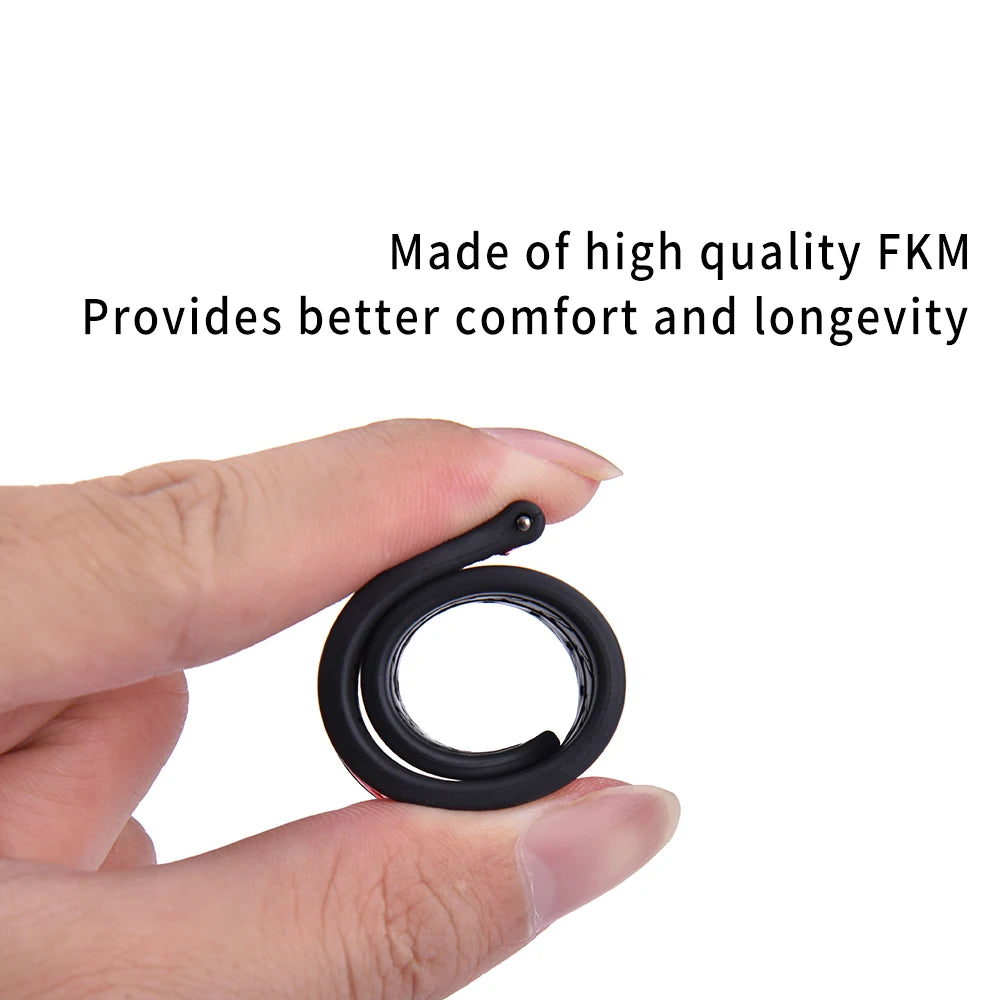 JUELONG New Design FKM Watch Strap 20mm 22mm Quick Release Hybrid Fluoro Rubber Saffiano Leather Watchbands