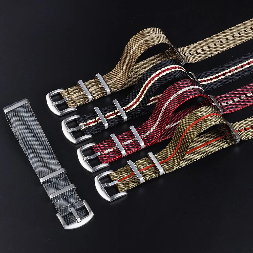 Nylon Military Watch Band 18–22mm