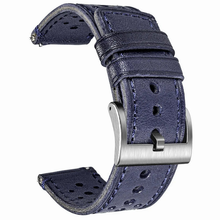 Hemsut Genuine Leather Watch Band Quick Release Italian Cowhide Rrist Straps For Man Soft Breathable 18 20 22 24mm