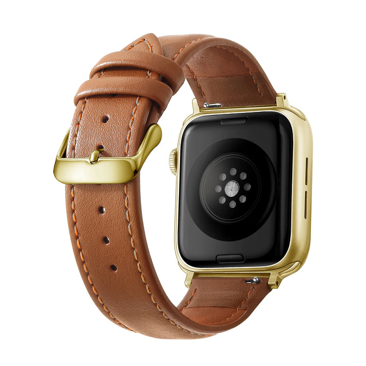 Genuine Leather Apple Watch Band 40–49mm for iWatch Series 3–8 & Ultra