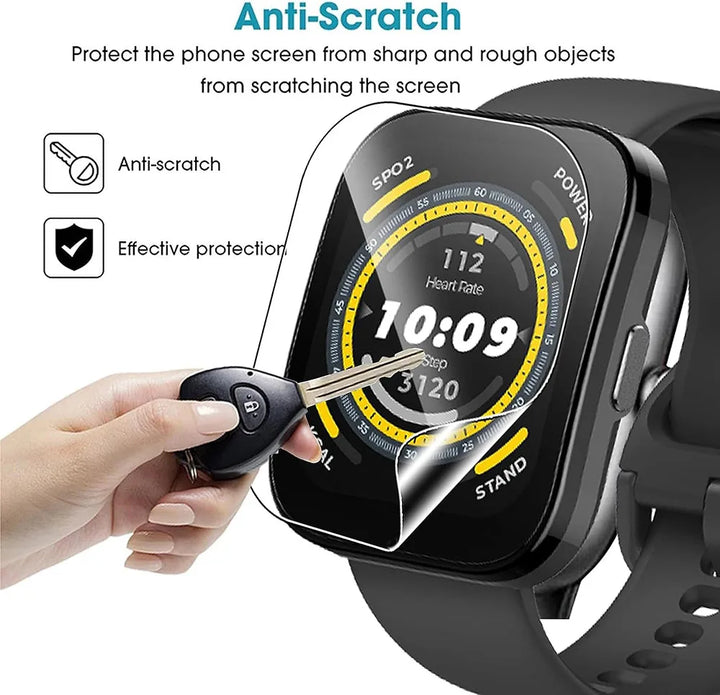 3-Pack Hydrogel Screen Protector for Amazfit Bip 5/6