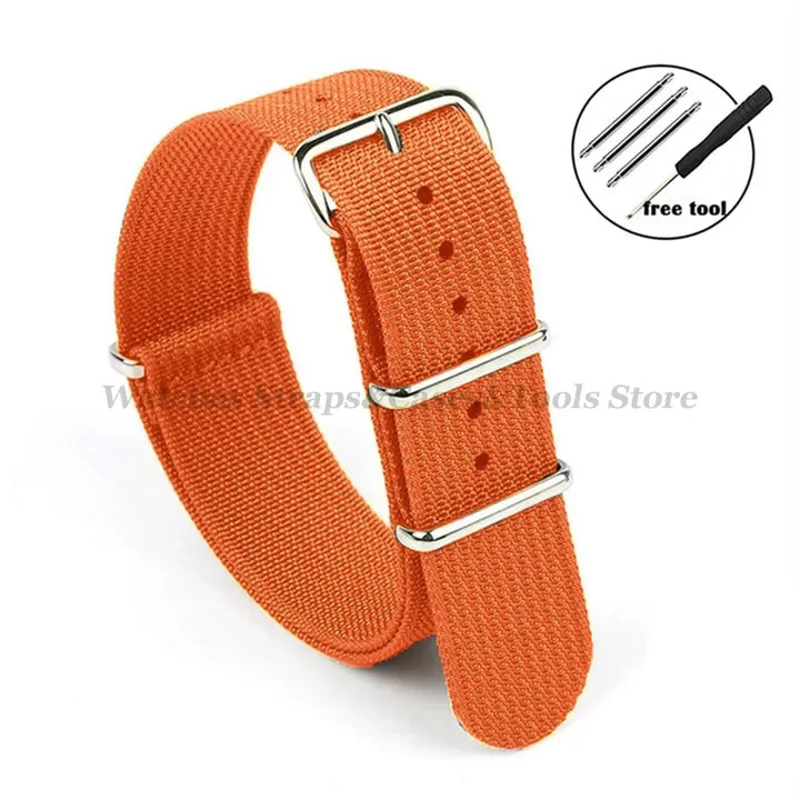 Premium Braid Nylon Watch Strap 18mm 20mm 22mm for Seiko for Huawei Watch Gt2/Gt3 Belt for Military Sport Universal Wristband