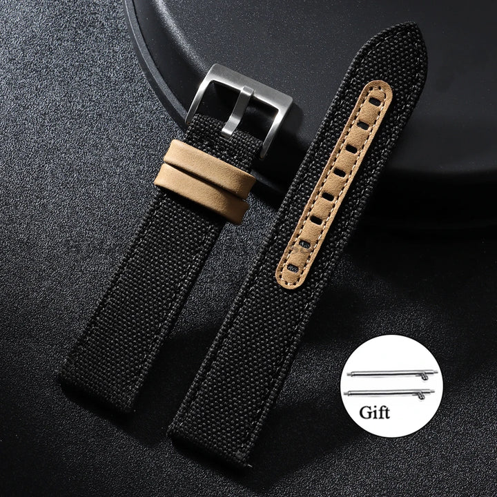 Premium Sailcloth Nylon Strap (20–22mm) – Waterproof QR