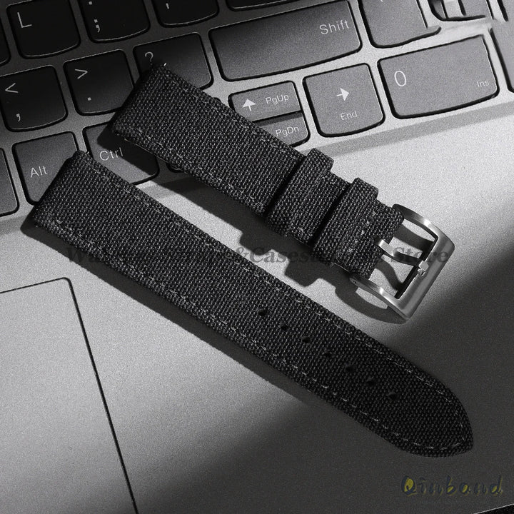High Quality Sailcloth Watch Strap 18mm 20mm 22mm for Seiko Waterproof Fabric Watchband Quick Release Wristband WatchAccessories