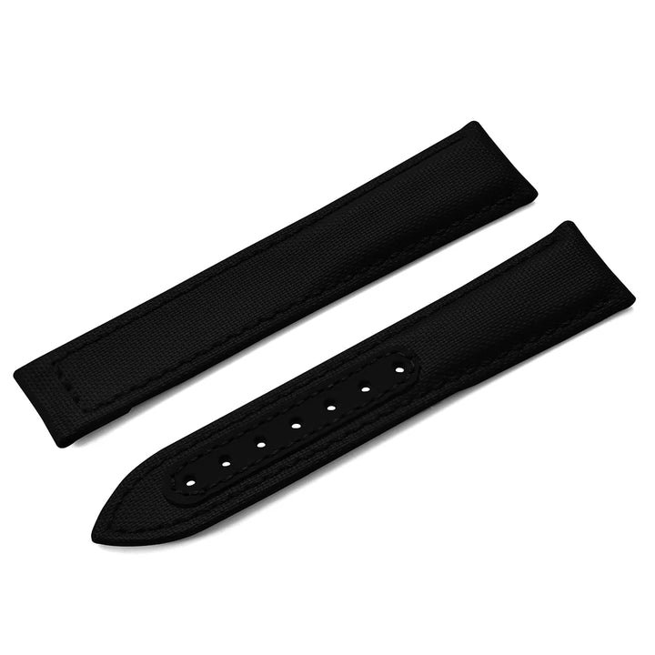 Sailcloth Nylon Watch Band 20mm 22mm Leather Sailcloth Strap For Omega Seamaster  Swatch Folding Buckle Band Universal Bracelet