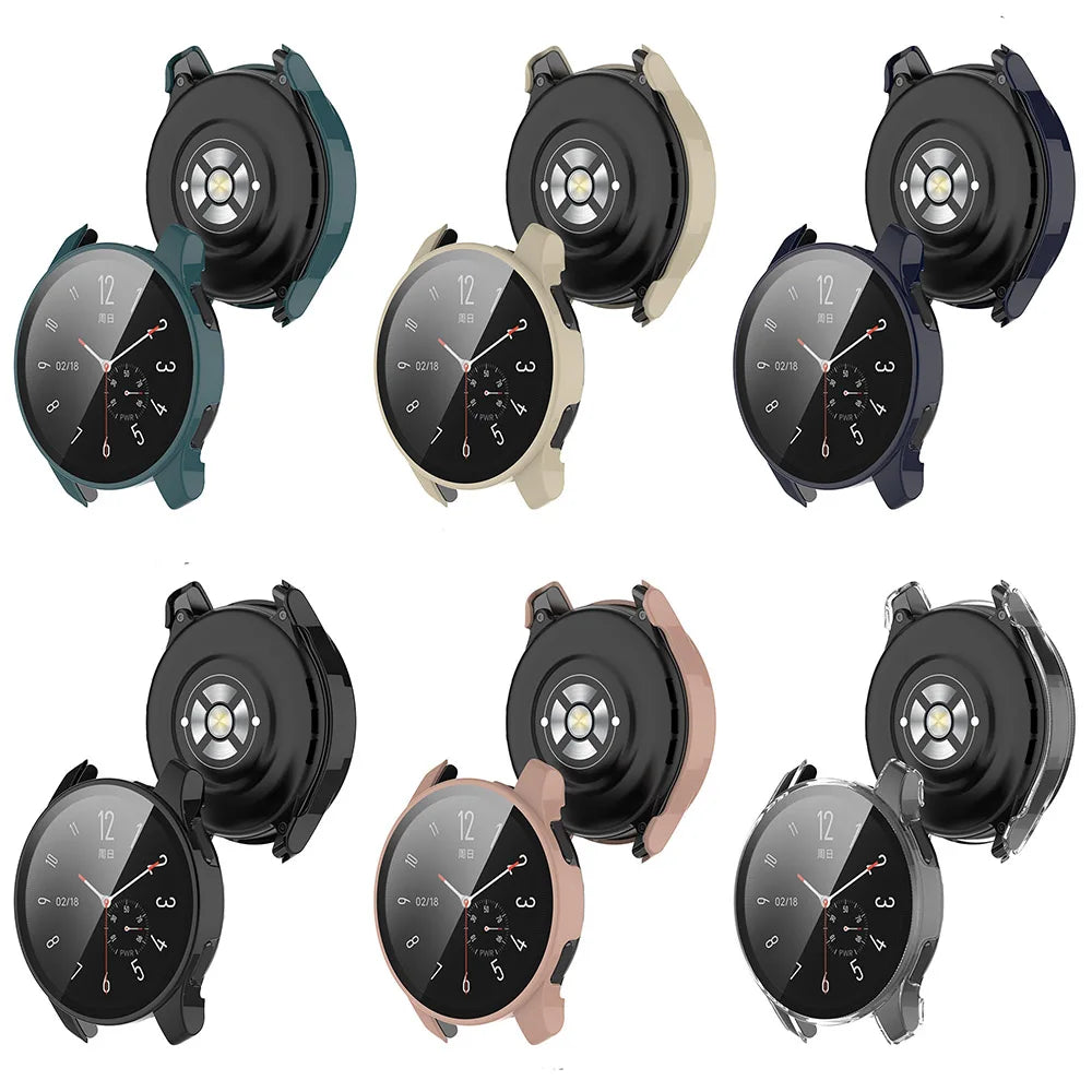 PC+Tempered Glass Protective Case for Vivo Watch 2